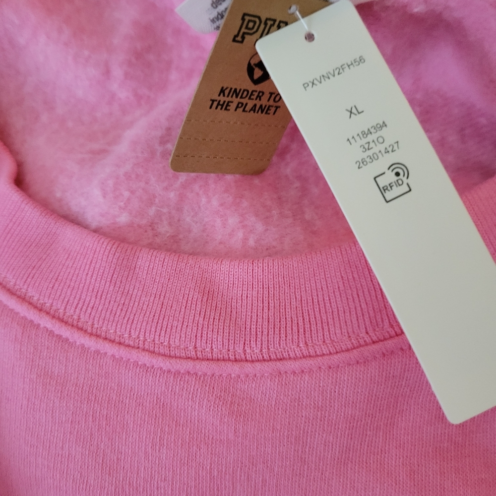 VS PINK VARSITY CREW SWEATSHIRT - Picture 9 of 11